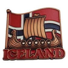 Iceland Fridge Refrigerator Magnet Travel Souvenir Viking Nordic Island Country picture
