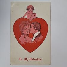 To My Valentine Vintage Holiday Postcard c1908 Posted 1 cent stamp Divided Back picture
