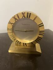 Tiffany Brass Atlas Desk Top Clock picture