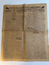 County Record Sept 14, 1917 Chardon Ohio, Baseball Players, Giants, WW I picture