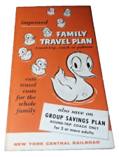 JUNE 1957 NEW YORK CENTRAL NYC FAMILY TRAVEL PLAN BROCHURE picture