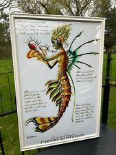 VTG Tony DiTerlizzi Spiderwick Field Guide Caribbean Mermaid Poster  Print 33” picture
