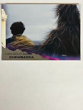 2018 Topps Solo A Star Wars Story Base Card #67 Han and Chewbacca Black Parallel picture
