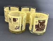 4  Sears Roebuck Whiskey Glasses Catalog Advertising Low Ball 3.5” Vintage 1970s picture