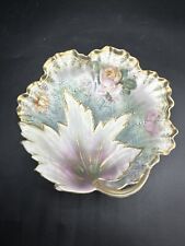 Collectible Vintage R S Germany Prussia  Hand Painted Floral Porcelain Dish picture