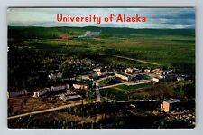 Fairbanks AK-Alaska, Aerial Of University Of Alaska, Vintage c1964 Postcard picture