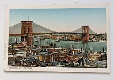 Postcard ~  New York City, NY ~ BROOKLYN BRIDGE ~ COPPER WINDOWS picture