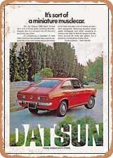 METAL SIGN - 1972 Datsun 1200 Sport Coupe Its Sort of a Miniature Muscle car 2 picture