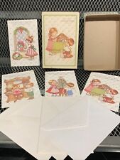Lot of 4 Vintage Sunshine Line Unused Greeting Cards with Box & Envelopes picture