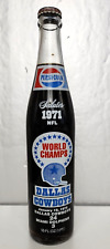 Vintage Pepsi Dallas Cowboys Commemorative Bottle 1971 World Champs NFL Unopened picture