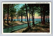 Cadillac MI-Michigan, General Greetings, Lake Mitchell, Vintage Postcard picture