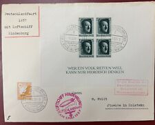 Germany, Scott #B102 & C53 on 1937 Hindenburg, Zeppelin Airship Flight Cover picture