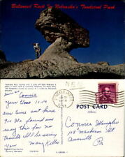 Balanced Rock Toadstool Park Nebraska mailed O'NEILL 1961 picture
