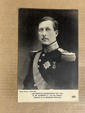Postcard Belgium H. M. Albert I King Of Belgians Military Medal Vintage WWI picture