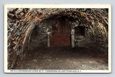 The Old Underground Ovens of Fort Ticonderoga NY WB Postcard picture
