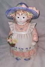Takahashi-Cookie Jar -Made in Japan Vintage 1970's Little Girl Ceramic RARE picture