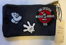 GENUINE Loungefly Disney MICKEY MOUSE Zippered Canvas Pouch NWT bag COIN purse picture