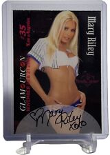 2004 Mary Riley Authentic Auto Benchwarmer Glamourcon #35 Card 1 of 4 W/Top Load picture