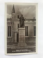 Statue Of Lord Byron At The Grammar School, Aberdeen. Real Photo Postcard.  picture
