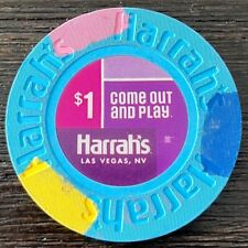 Harrah’s Hotel Casino The Strip Las Vegas Nevada $1 Casino Chip Inlay Version picture