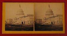 CIRCA 1867 US CAPITOL WASHINGTON DC SV STEREOVIEW BELL & BRO PHOTO RARE  picture