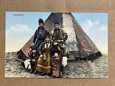 Postcard Lappland Family Granbergs Stockholm Sweden Lapland Antique PC picture