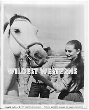 Vintage AUDREY HEPBURN Original Western Candid Photo RARE w/ horse UNFORGIVEN picture