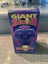 Vintage 1990s Purple Black Light Bulb Skull Blacklite picture