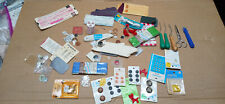 VINTAGE Random Lot of Sewing Supplies Buttons Tools Threads picture