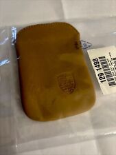 Factory  NOS Embossed CREST Porsche 996,997,911,Turbo GT3 Leather Key Pouch Tan picture