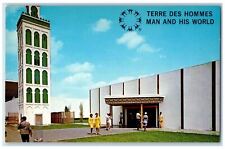c1960s General View of Moroccan Pavilion and Minaret Terre Des Hommes Postcard picture