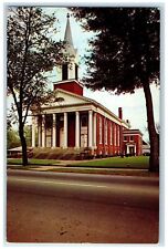 c1950's Madison Baptist Church Building Entrance Madison Georgia Church Postcard picture