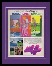 1973 Las Vegas Nevada Tourism Framed 11x14 ORIGINAL Vintage Advertisement  picture