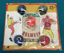 Rare : NFL mini FOOTBALL HEMET gumball VENDING MACHINE vintage DISPLAY CARD picture