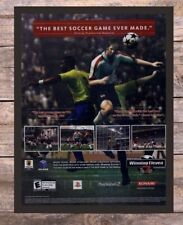 World Soccer Winning Eleven 7 International 2004 Framed PS2 Video Game Art Promo picture