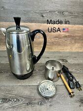 Vintage FARBERWARE Superfast Automatic Coffee Pot Percolator 12 Cup Model 142 picture