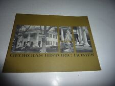 GEORGIA'S HISTORIC HOMES Vintage Tourist Booklet GA Dept. of Industry and Trade picture