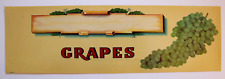 Original GRAPES grape crate label Lehmann stock label No. 4539 San Francisco CA picture