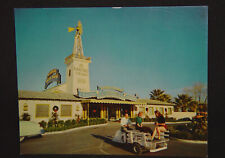 1954 Las Vegas EL RANCHO VEGAS Unused Post Card with 1953 or 54 Cadillac picture