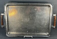 Large Decorative Metal Tray With Handles picture
