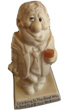 Funny 1973 from Wallace Berrie & Co Figurine #9085, Drunk Man funny phrase picture