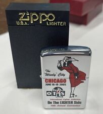 ZIPPO 2005 OTLS CHICAGO LIGHTER CLUB WINDY VARGA GIRL LIGHTER SEALED IN BOX 80S picture