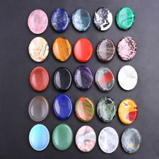 35x45mm Flake Energy Chakra Forget Thumb Massage Stone Crystals Worry Stones picture