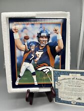 1999 Bradford Exchange AGAINST ALL ODDS John Elway Hanging Wall Plaque W/ COA picture