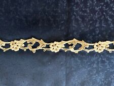 Beautiful Vintage French Guipure Lace - 76cm by 2.5cm - Floral design picture