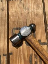 Rare Vintage VLCHEK X396 DeLuxe 4oz Ball Peen Hammer USA Green Paint 1950s Small picture
