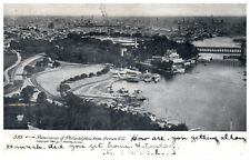 Philadelphia from Lemon Hill Aerial View 1905 Undivided Black & White Postcard picture