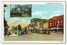 c1940 Business Section Multi-View Tupelo Mississippi MS Vintage Antique Postcard picture