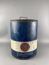 Vintage Gulf 5 Gallon Oil Can  picture