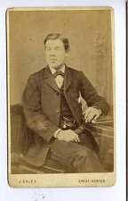 (Lm120-100) Victorian CDV Photo of Seated Gentleman, Exley of Bradford  VG picture